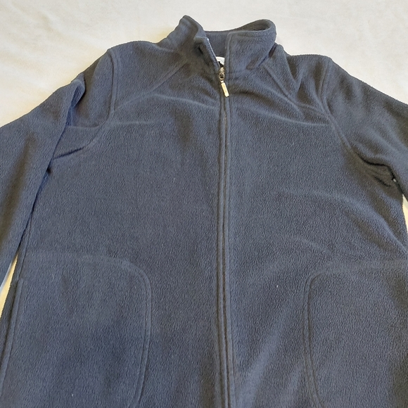 Northern Reflections Fleece Black Zip up Sweater Light Weight Jacket, large - Picture 2 of 10